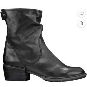 Timberland Sutherlin Bay Slouch Mid Back Zip Boots - Women's Black US 8